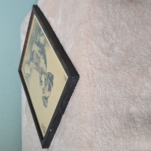 Vintage Dog Art Print in Frame, J Knowles Hare, Well I'll Be - Picture 7 of 8